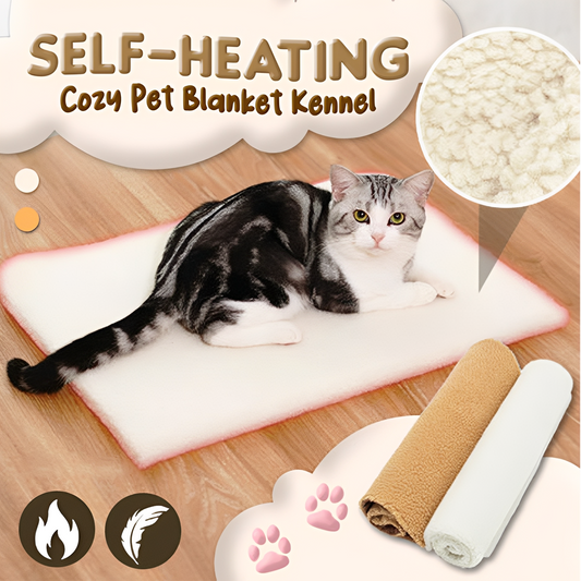 Self-Heating Cozy Pet Blanket Kennel