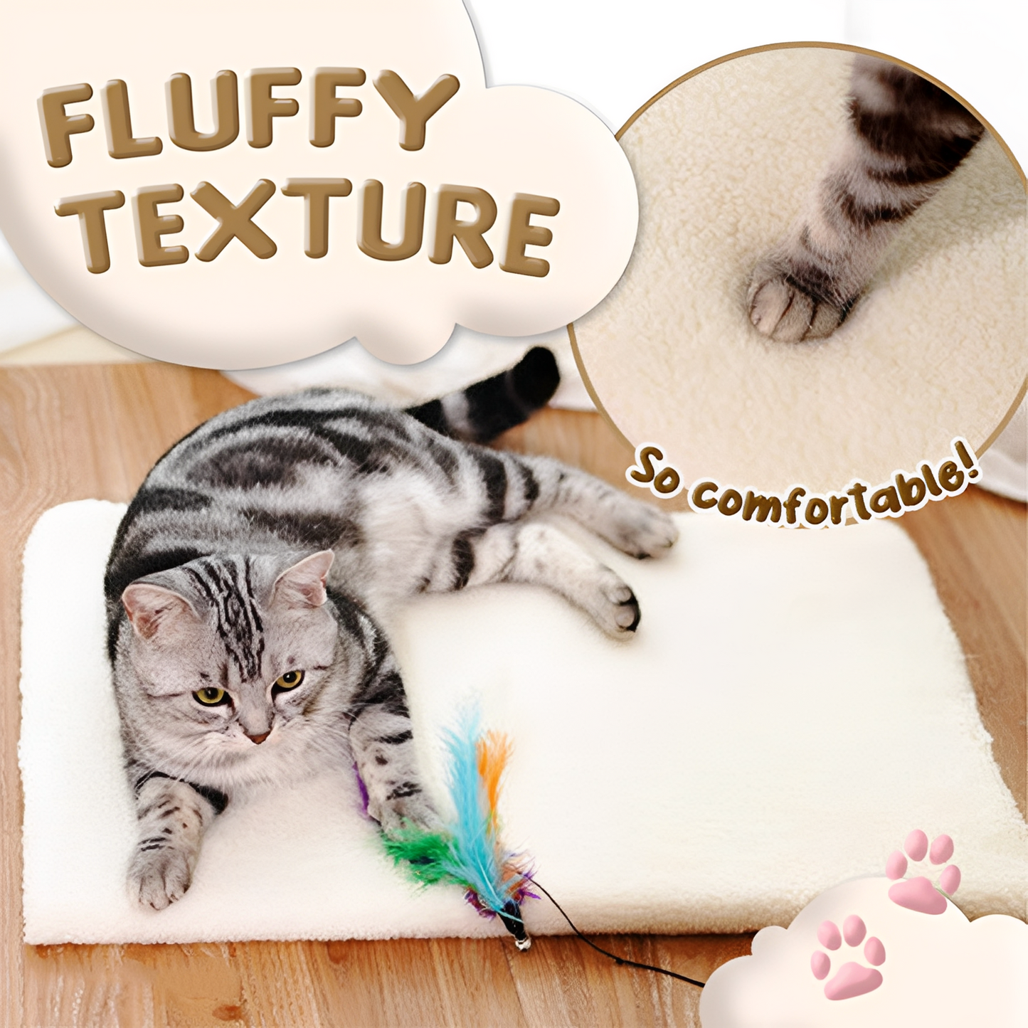 Self-Heating Cozy Pet Blanket Kennel