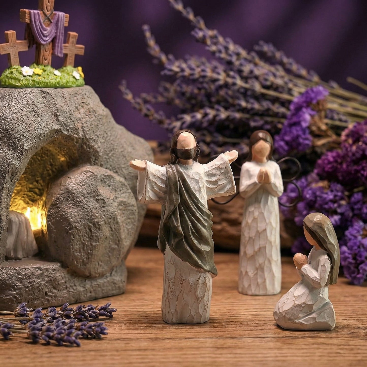 🎁Flash Sale 🎁 Resurrection Light Empty Tomb Easter Scene