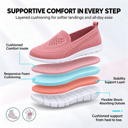 🔥LAST DAY: 70% OFF — 👟Step Into All-Day Comfort with Women’s Orthopedic Knit Slip-On Shoes