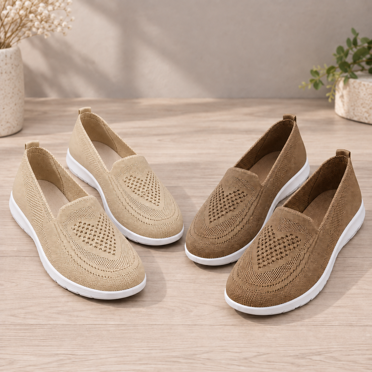 🔥LAST DAY: 70% OFF — 👟Step Into All-Day Comfort with Women’s Orthopedic Knit Slip-On Shoes