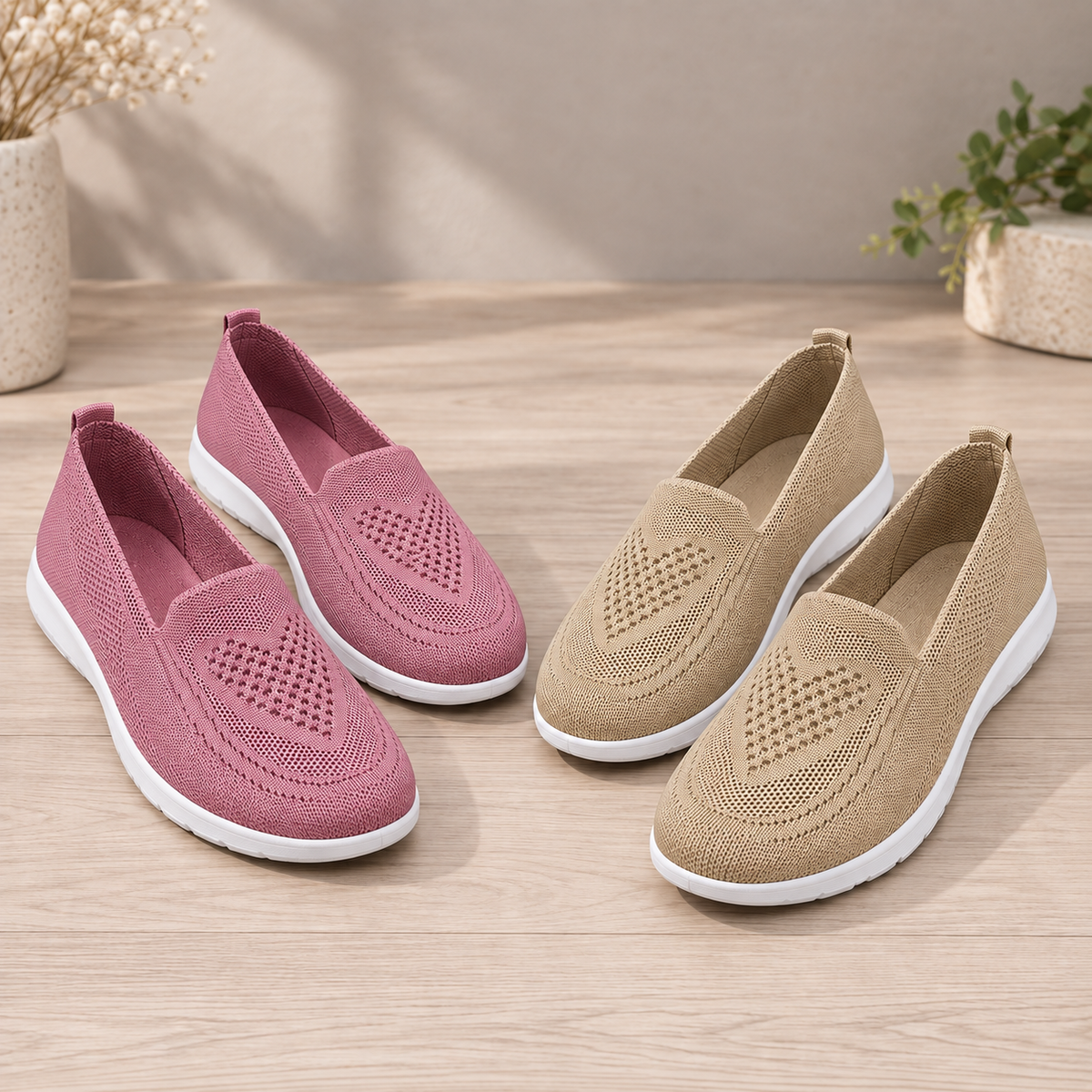 🔥LAST DAY: 70% OFF — 👟Step Into All-Day Comfort with Women’s Orthopedic Knit Slip-On Shoes