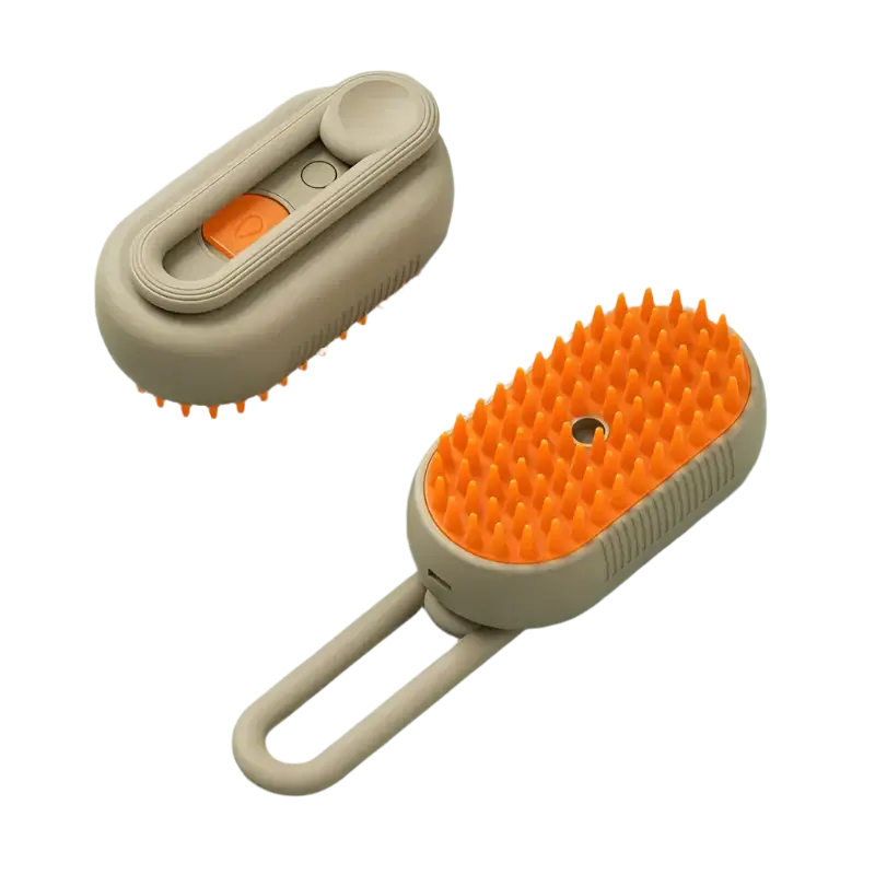 2-in-1 Steam Grooming & Massage Brush