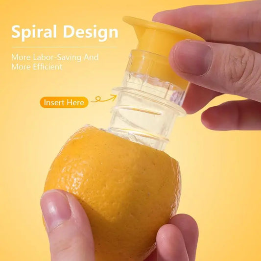Portable Lemon Juicer - BPA-Free Plastic 2026 New Model Spiral Cap Manual Citrus Juicer For Cocktail Mixing & Lemon Juicing With Anti-Drip Cap