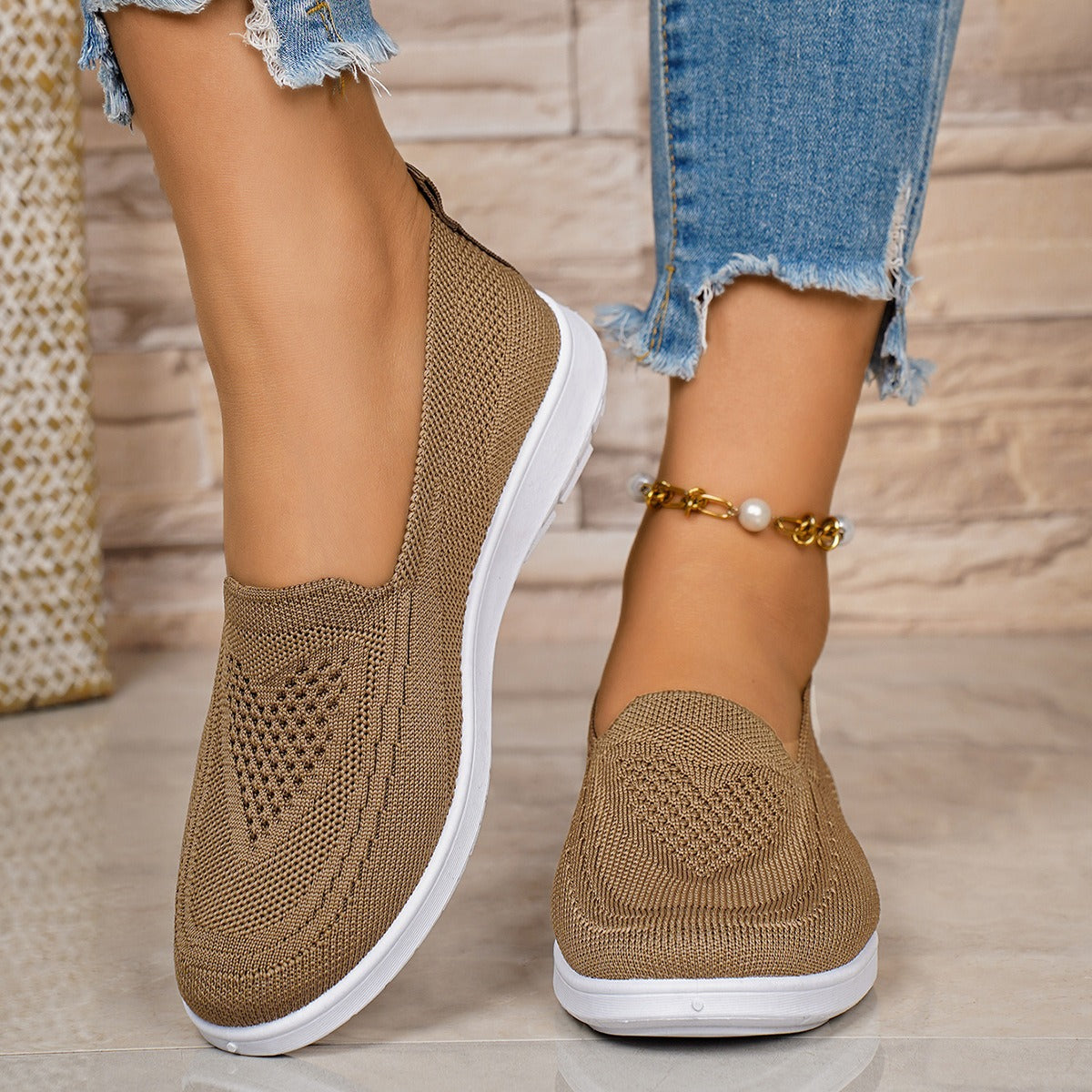 🔥LAST DAY: 70% OFF — 👟Step Into All-Day Comfort with Women’s Orthopedic Knit Slip-On Shoes