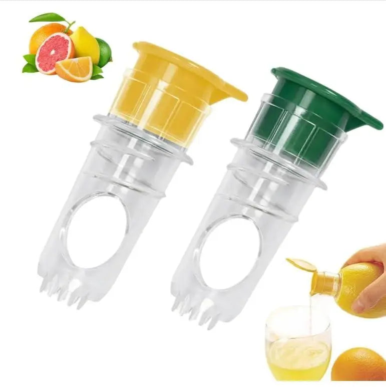 Portable Lemon Juicer - BPA-Free Plastic 2026 New Model Spiral Cap Manual Citrus Juicer For Cocktail Mixing & Lemon Juicing With Anti-Drip Cap